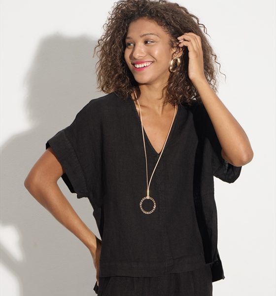 BLOUSE LINEN WASHED