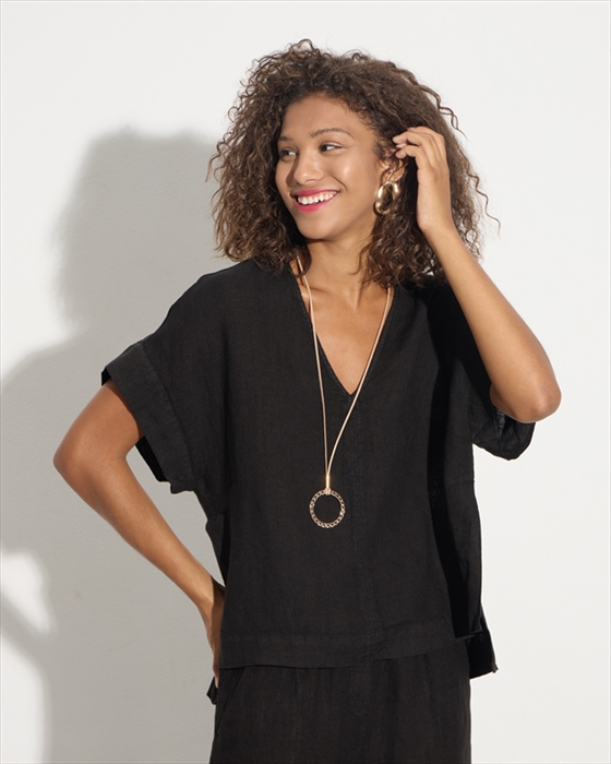 49182.jpg BLOUSE LINEN WASHED - Image 1