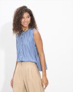 SHIRT STRIPES MAO NECK - Image 5