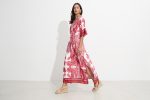 DRESS MIDI SATIN PRINTED - Image 4