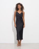 MIDI DRESS RUCHED SIDE - Image 2