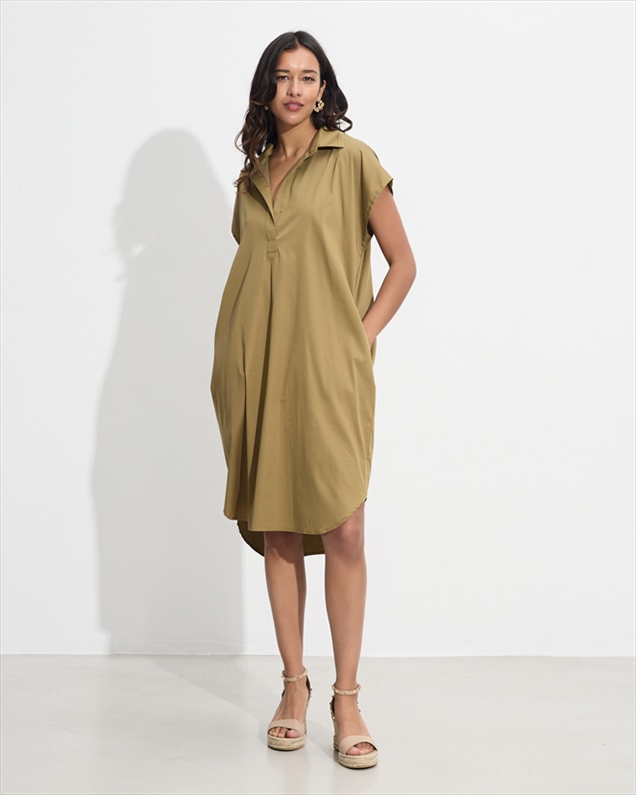 79082.jpg MIDI COTTON DRESS - Image 1