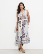 DRESS MIDI ETHNIC PRINT - Image 2