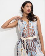 DRESS MIDI ETHNIC PRINT - Image 3