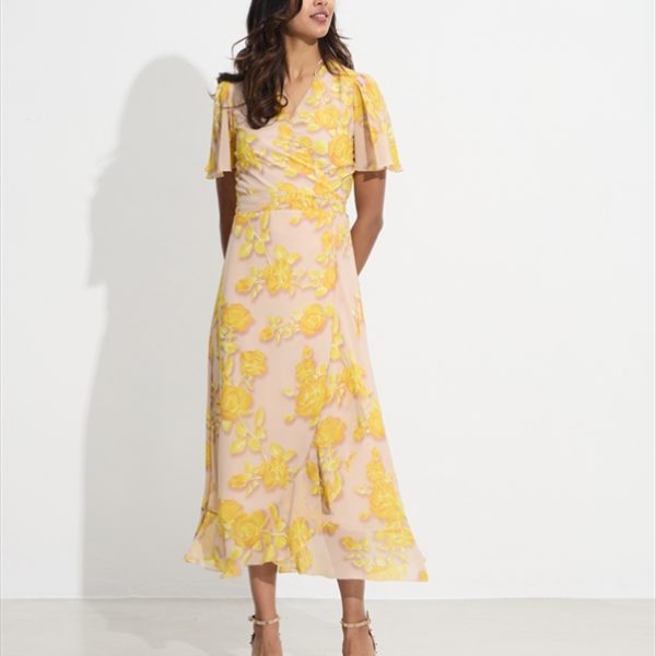 MIDI DRESS WRAP FLORAL