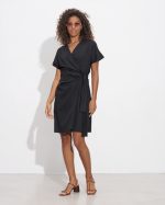 COTTON WRAP DRESS - Image 2