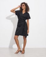 COTTON WRAP DRESS - Image 3