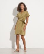 COTTON WRAP DRESS - Image 12