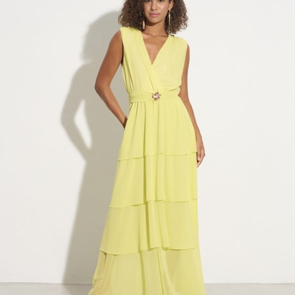DRESS MAXI CHIFFON TIERED