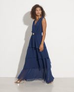 DRESS MAXI CHIFFON TIERED - Image 6
