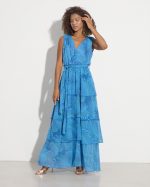 MAXI TIERED RUFFLE DRESS - Image 3