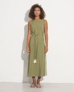 LONG DRESS CONTRAST SIDE - Image 2