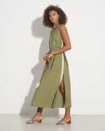 LONG DRESS CONTRAST SIDE - Image 5