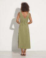 LONG DRESS CONTRAST SIDE - Image 6