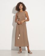 LONG DRESS CONTRAST SIDE - Image 9