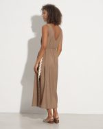 LONG DRESS CONTRAST SIDE - Image 10