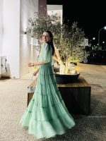 MAXI TIERED RUFFLE DRESS - Image 6