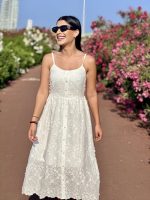 SHIRT DRESS MIDI EMPROIDERY