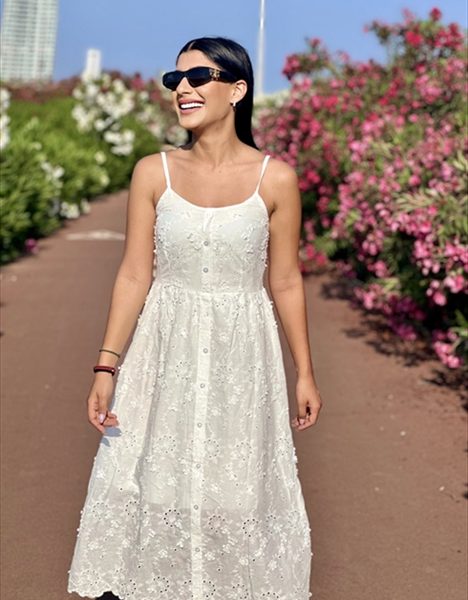 SHIRT DRESS MIDI EMPROIDERY