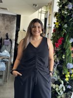 BLOUSE DRAWSTRING FRONT