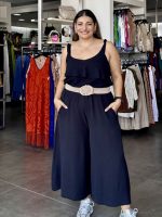 TROUSER CROPPED WIDE LEG