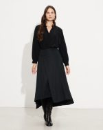 SKIRT TENCEL MIDI WRAP - Image 2