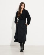 SKIRT TENCEL MIDI WRAP - Image 3