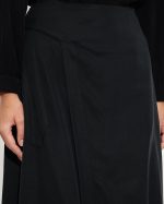 SKIRT TENCEL MIDI WRAP - Image 4