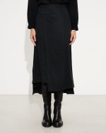 SKIRT TENCEL MIDI WRAP - Image 7