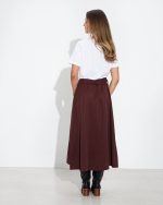 SKIRT TENCEL MIDI WRAP - Image 11