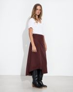 SKIRT TENCEL MIDI WRAP - Image 12