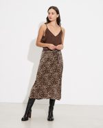 MIDI SKIRT SATIN ANIMAL PRINT - Image 2