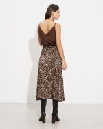 MIDI SKIRT SATIN ANIMAL PRINT - Image 5