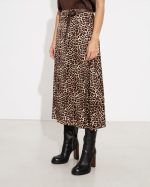 MIDI SKIRT SATIN ANIMAL PRINT - Image 6