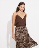 MIDI SKIRT SATIN ANIMAL PRINT - Image 8
