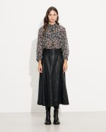 MIDI SKIRT ECO LEATHER - Image 2