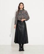 MIDI SKIRT ECO LEATHER - Image 3