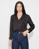 SHIRT SATIN V NECK - Image 2