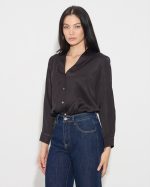 SHIRT SATIN V NECK - Image 3