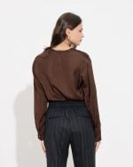 SHIRT SATIN V NECK - Image 11