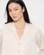 SHIRT SATIN V NECK - Image 14