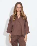 SHIRT COTTON THREE QUARTER SLEEVE