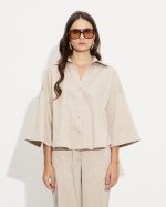 SHIRT COTTON THREE QUARTER SLEEVE - Image 2