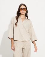 SHIRT COTTON THREE QUARTER SLEEVE - Image 3