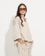 SHIRT COTTON THREE QUARTER SLEEVE - Image 4