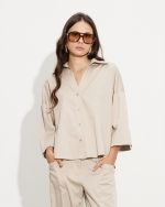 SHIRT COTTON THREE QUARTER SLEEVE - Image 7