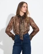 SHIRT TIE NECK ANIMAL PRINT - Image 3