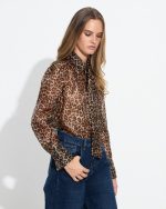 SHIRT TIE NECK ANIMAL PRINT - Image 4