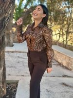 SHIRT TIE NECK ANIMAL PRINT - Image 7