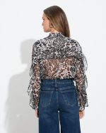 SHIRT CHIFFON ANIMAL PRINT - Image 5
